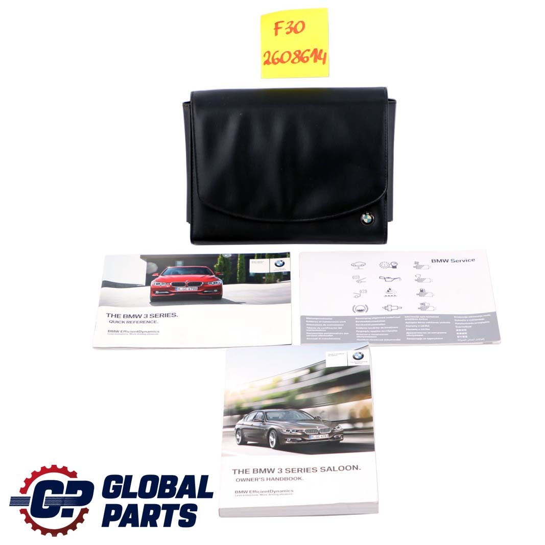 BMW 3 Series F30 Owner's Handbook Book Wallet Case Pouch Set 2608614