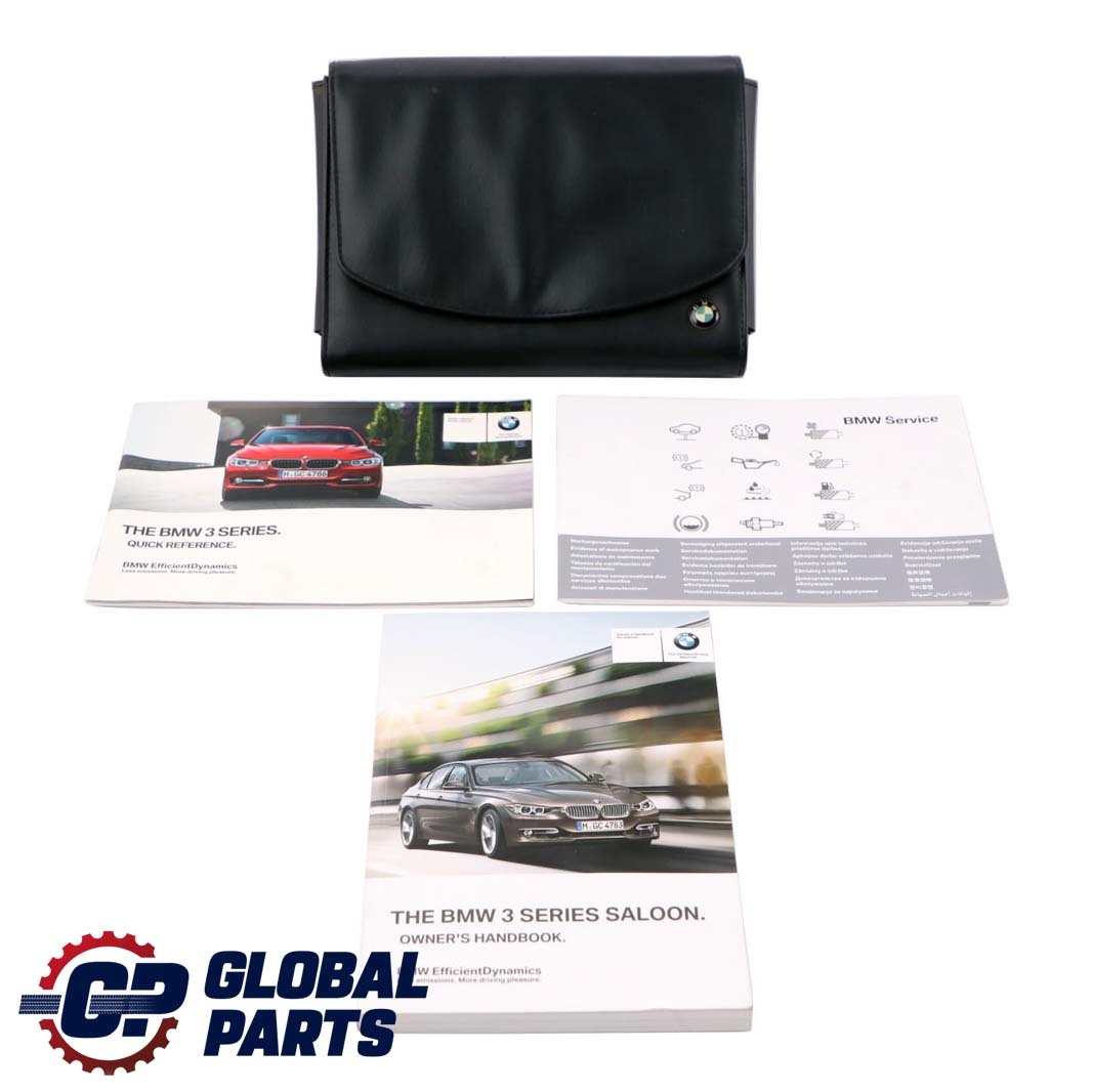 BMW 3 Series F30 Owner's Handbook Book Wallet Case Pouch Set 2608614