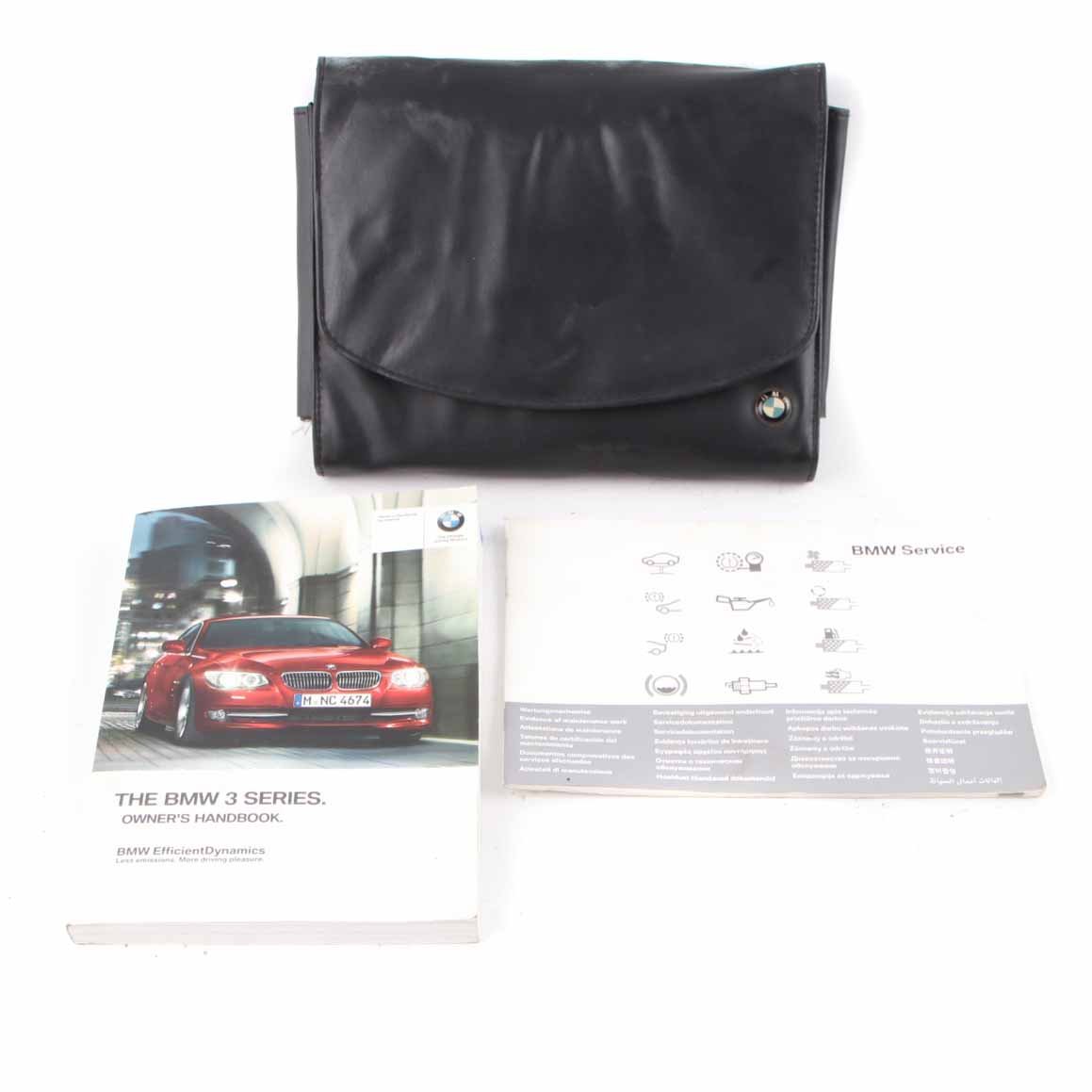 BMW E92 LCI Service Booklet Owner's Handbook Pouch Case Wallet Set