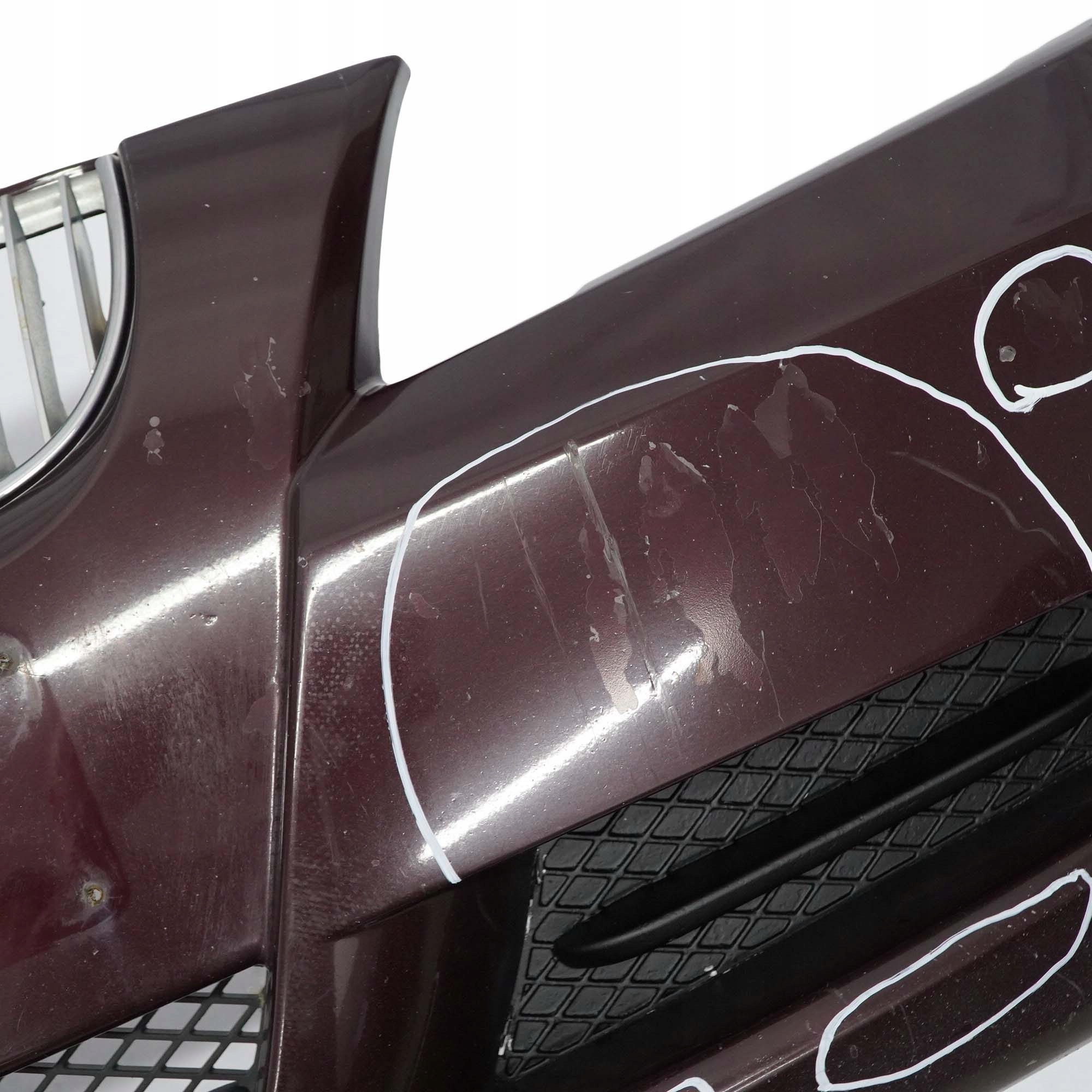 BMW 3 E90 E91 Front Bumper Trim Panel Complete Barberarot Barbera Red - A39