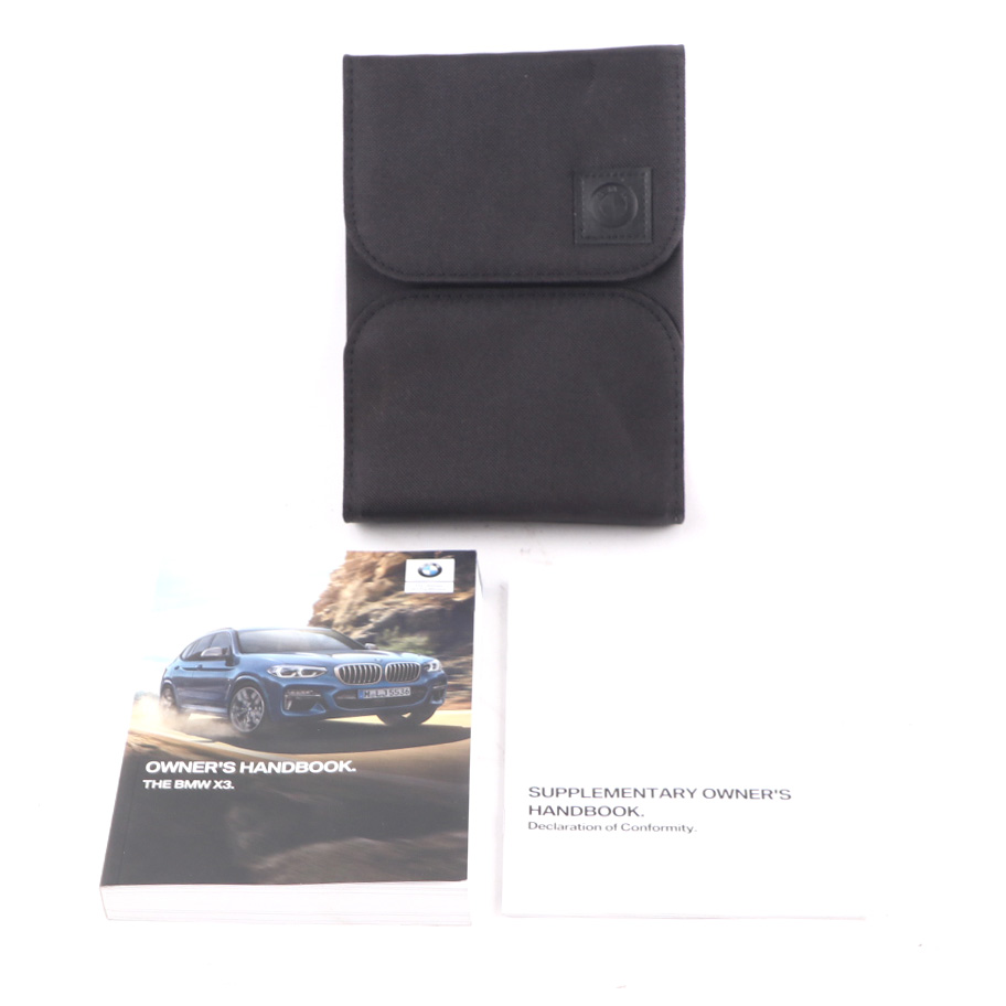 BMW X3 G01 Owner's Handbook Instruction Book Set Wallet Case Pouch 2720782