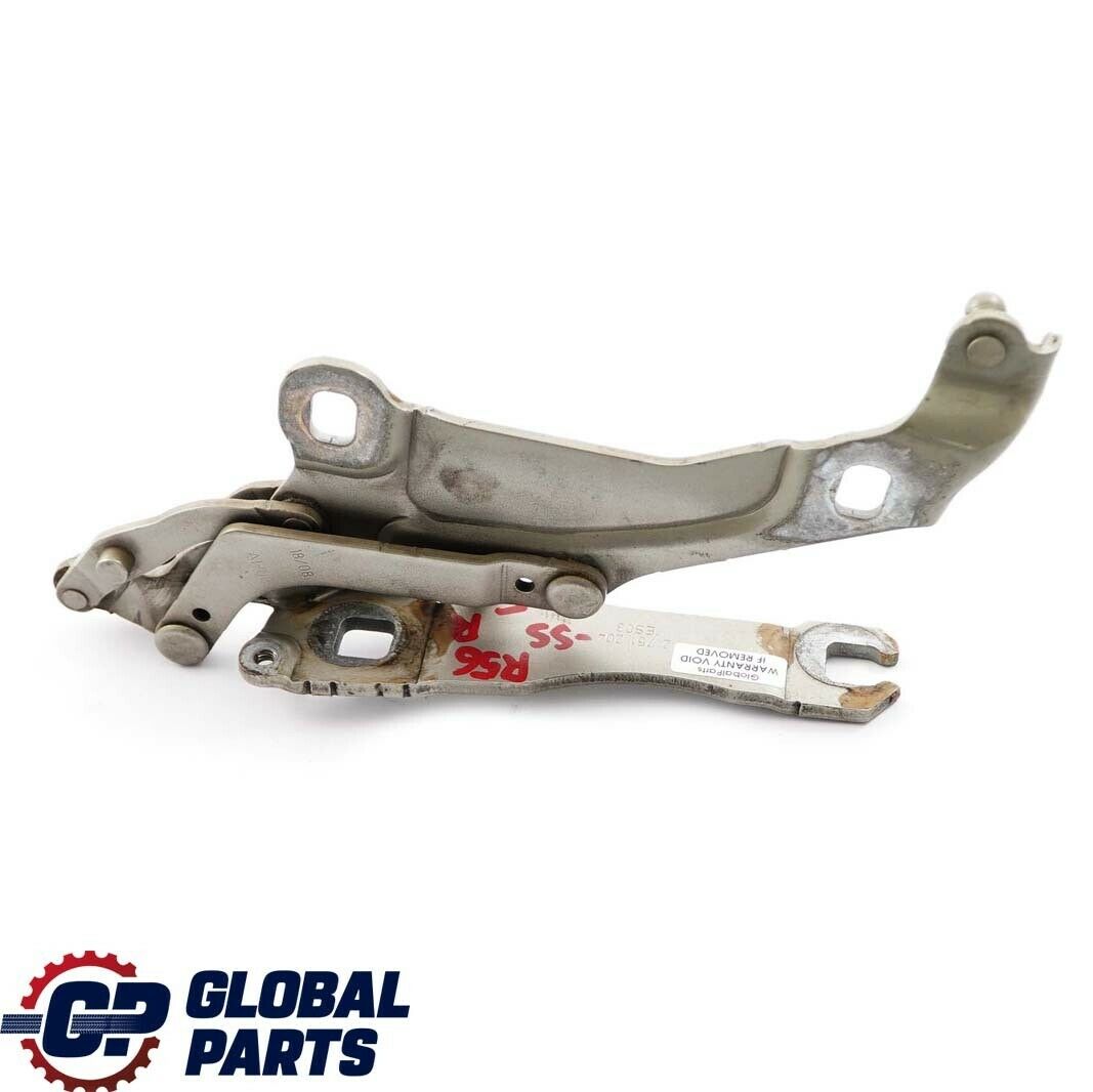 BMW Mini Cooper R55 R56 Right Engine Hood Bonnet Hinge Sparkling Silver O/S