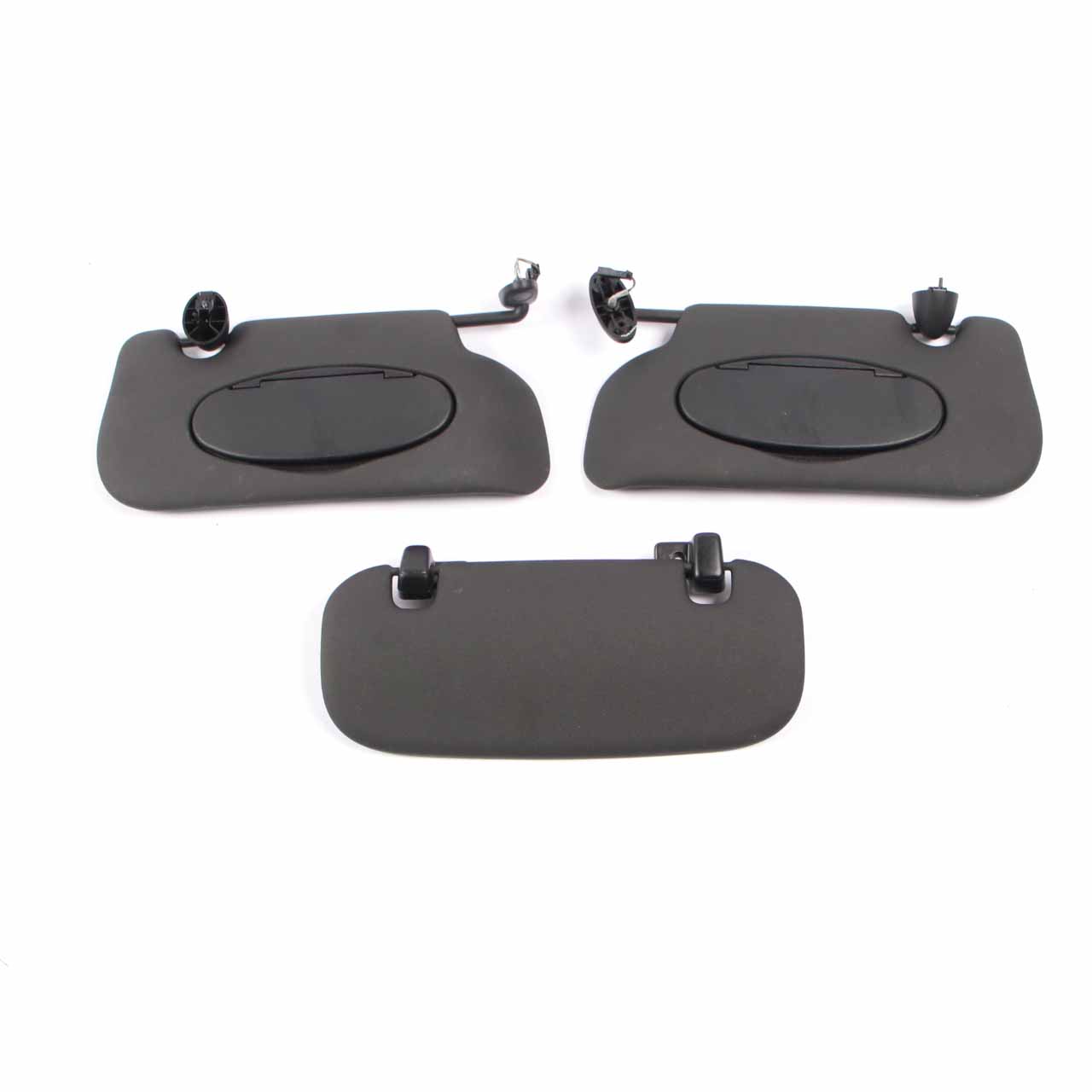 Mini R56 Roof Headlining Trims Covers Pillars Sun Visor Carbon Black Set 2752265