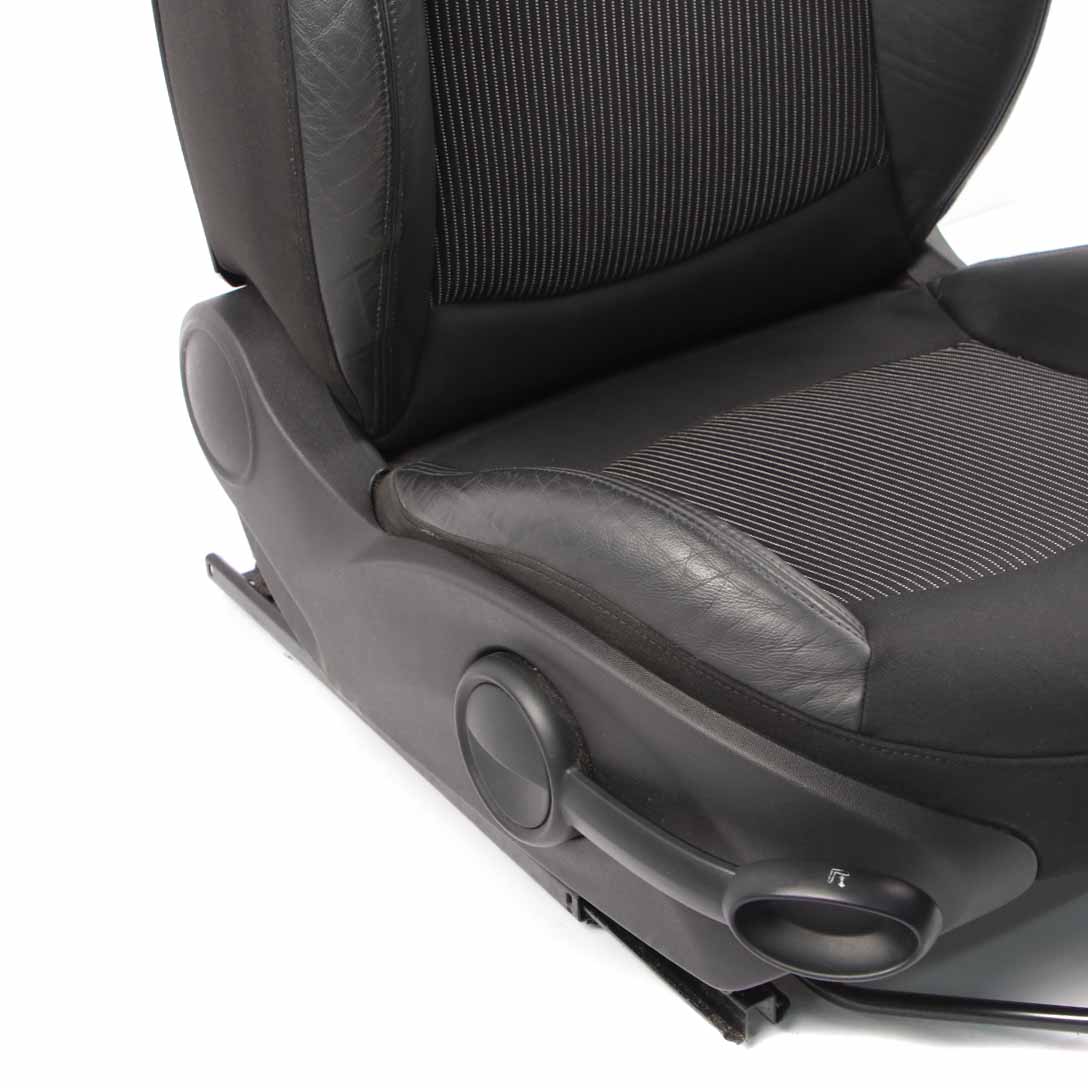 Mini Cooper R55 R56 Sport Cloth / Leather Black Interior Front Right Seat O/S