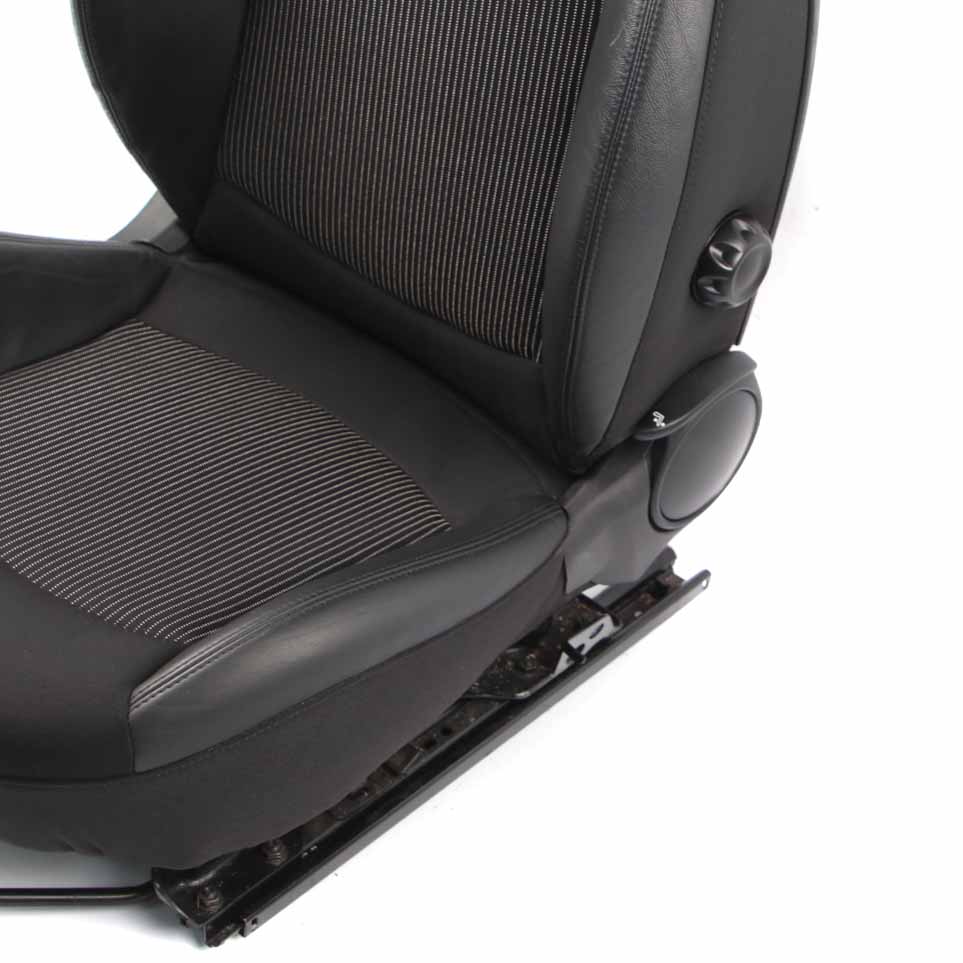 Mini Cooper R55 R56 Sport Cloth / Leather Black Interior Front Right Seat O/S