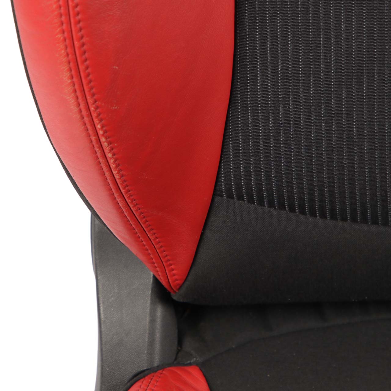 Mini Cooper One R55 R56 Sport Fabric Cloth / Red Leather Front Right O/S Seat