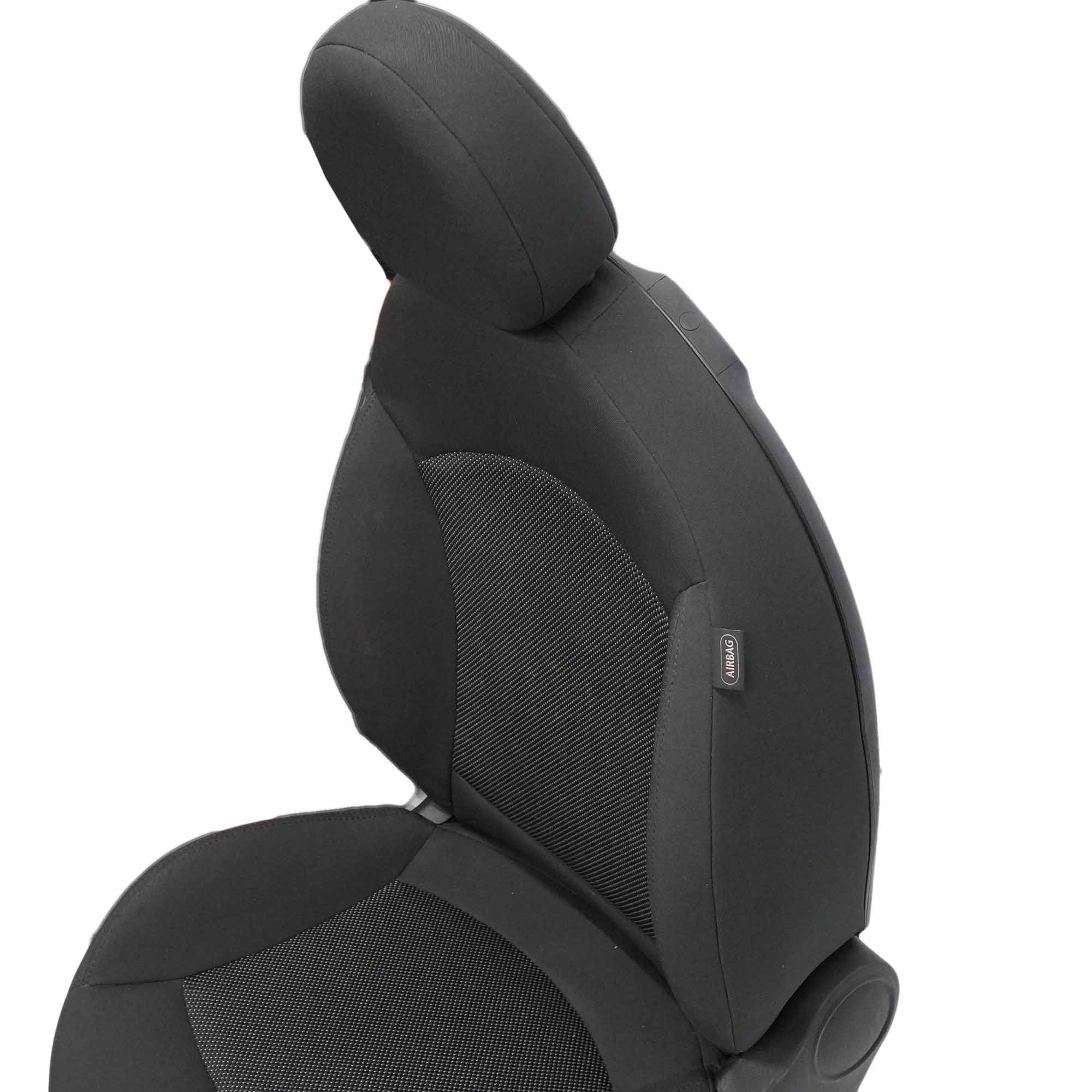 Mini Cooper One R55 R56 R57 Sport Cloth Fabric Carbon Black Front Left Seat N/S