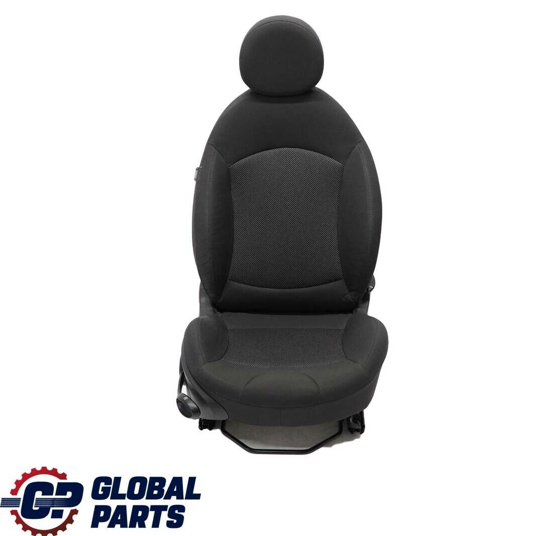 Mini Cooper One R55 R56 Sport Cloth Fabric Carbon Black Front Right Seat O/S