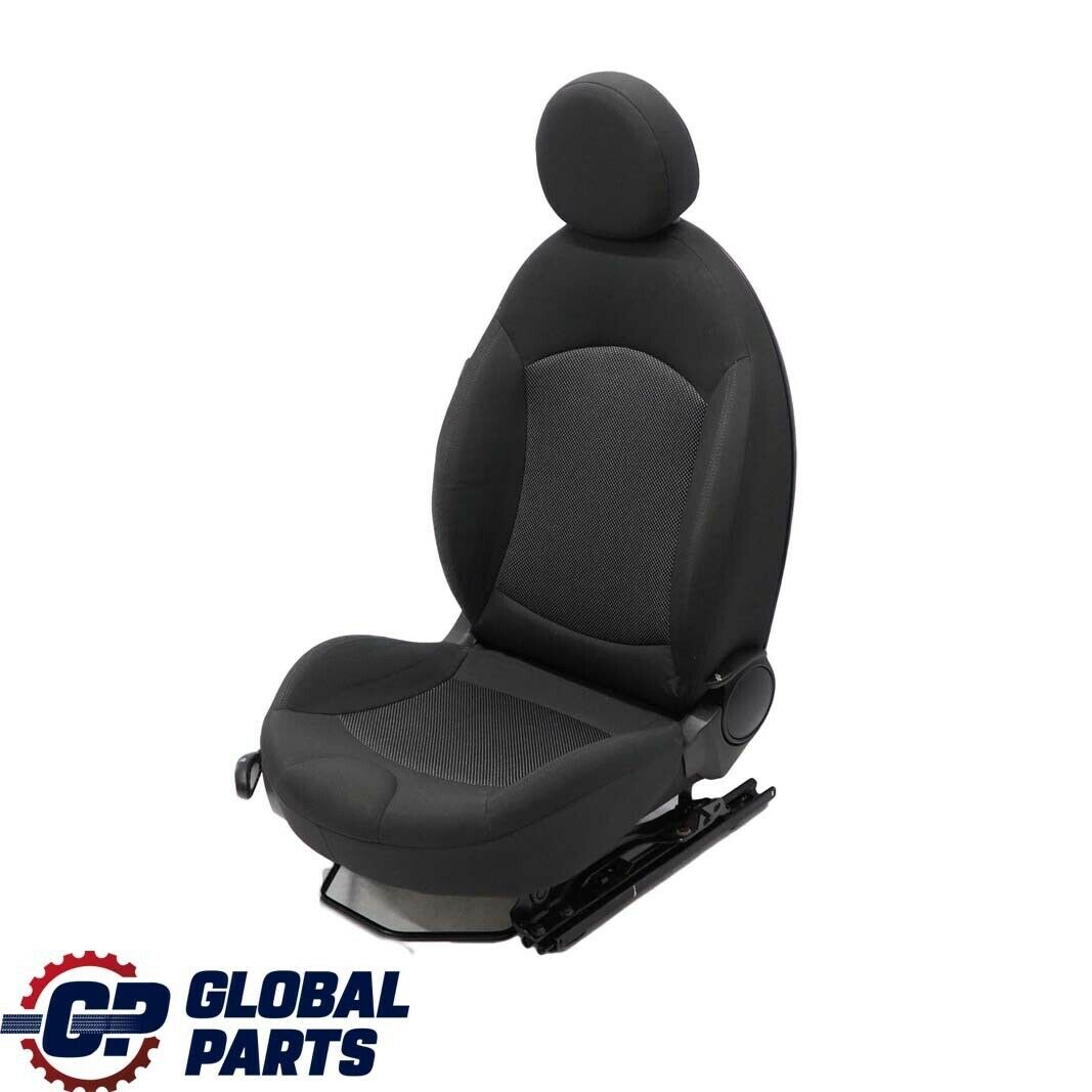 Mini Cooper One R55 R56 Sport Cloth Fabric Carbon Black Front Right Seat O/S