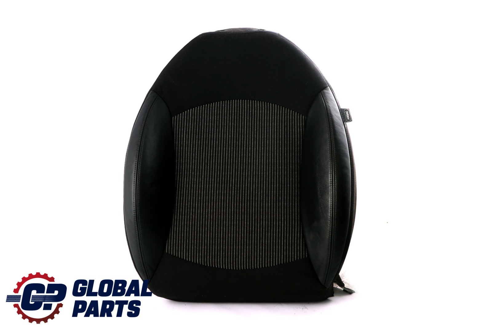 BMW Mini R55 R56 Front Left N/S Sport Seat Backrest Half Leather Fabric Black