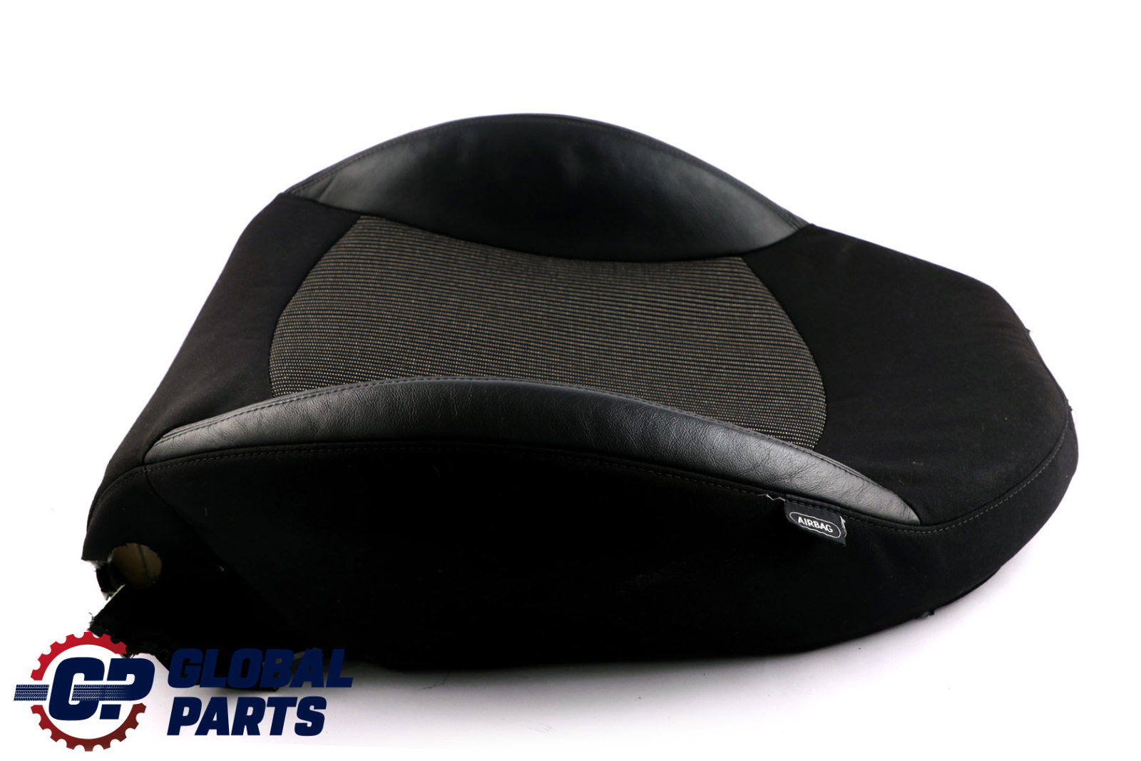 BMW Mini R55 R56 Front Left N/S Sport Seat Backrest Half Leather Fabric Black