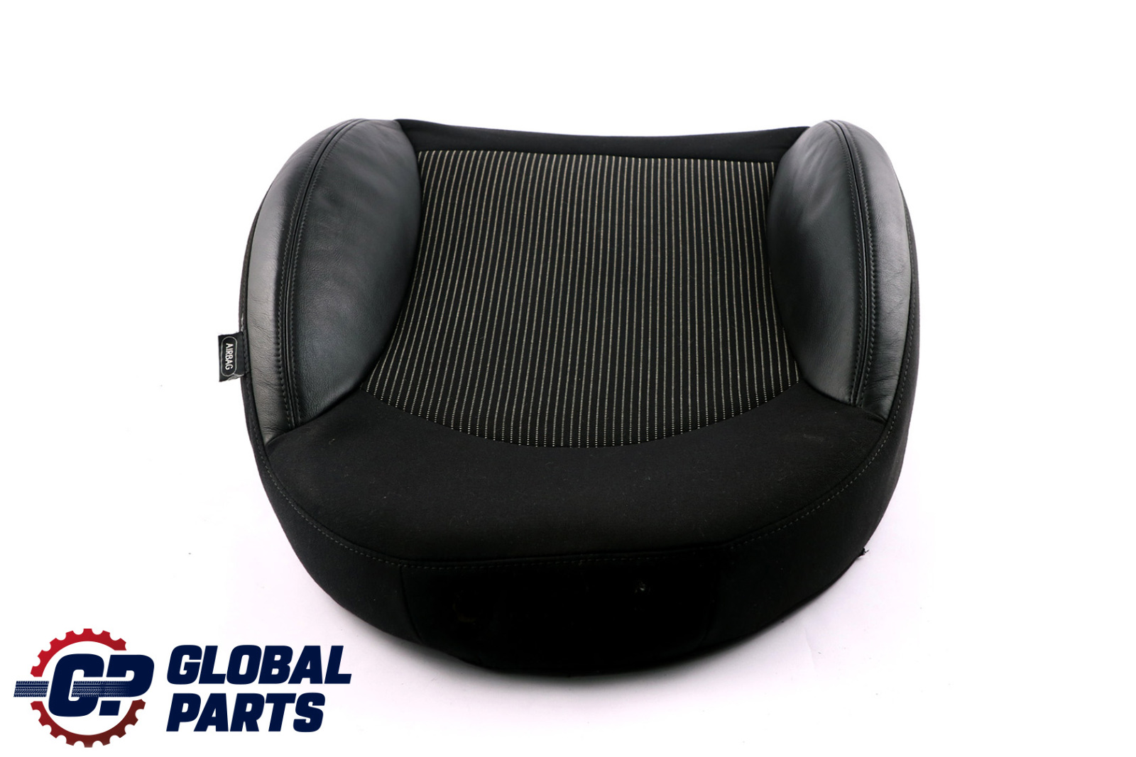 BMW Mini R55 R56 Front Left N/S Sport Seat Backrest Half Leather Fabric Black