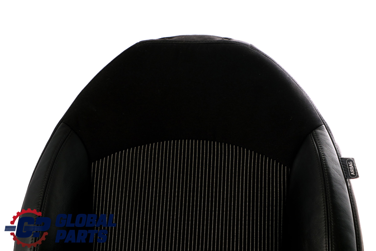 BMW Mini R55 R56 Front Left N/S Sport Seat Backrest Half Leather Fabric Black