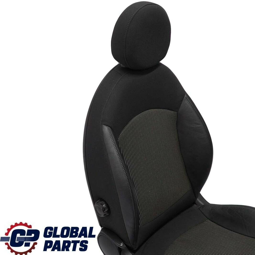 Mini Cooper R55 R56 R57 Sport Half Leather Black Interior Front Left Seat N/S