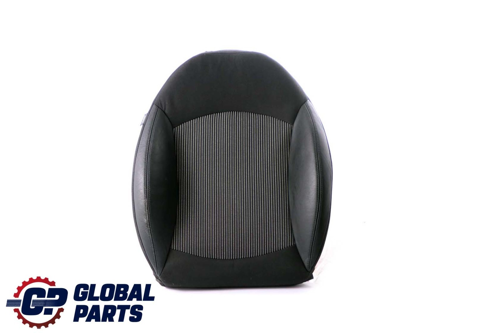 BMW Mini R55 R56 Front Right O/S Sport Seat Backrest Half Leather Fabric Black