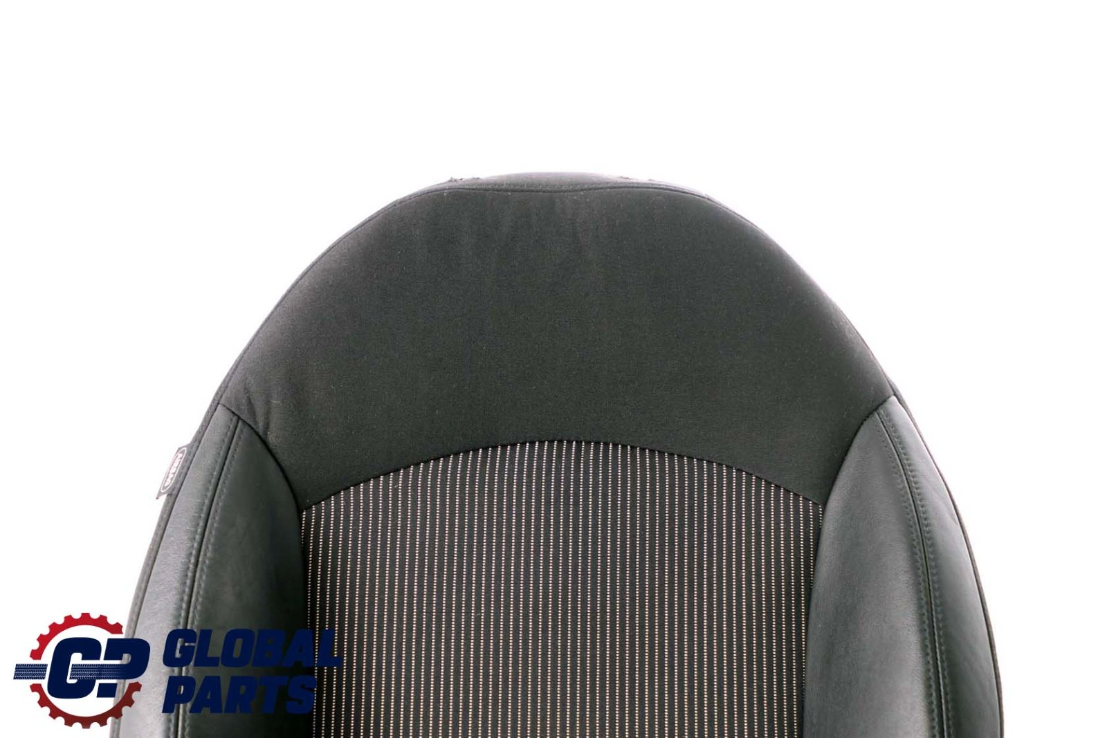 BMW Mini R55 R56 Front Right O/S Sport Seat Backrest Half Leather Fabric Black