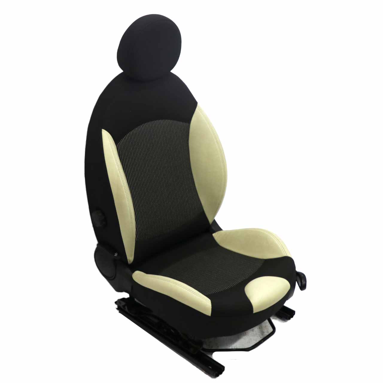 Mini Cooper One R55 R56 R57 Front Left Seat N/S Heated Sport Cloth Cream Leather