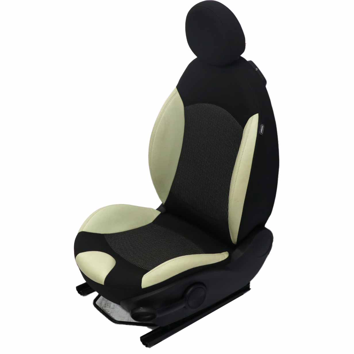 Mini Cooper One R55 R56 R57 Front Left Seat N/S Heated Sport Cloth Cream Leather