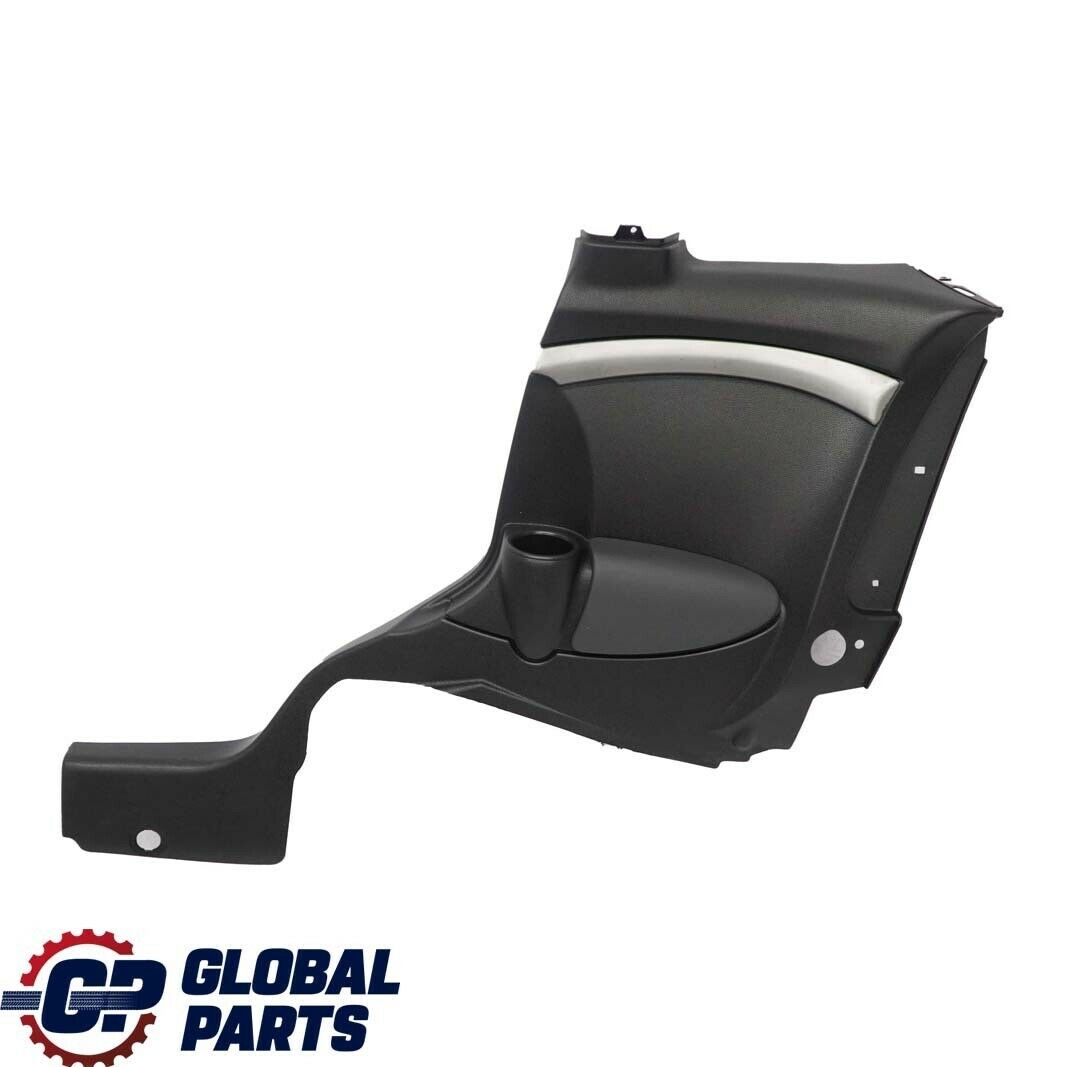 MINI Clubman R55 Lateral Side Trim Panel Rear Right O/S Carbon Black / Silver