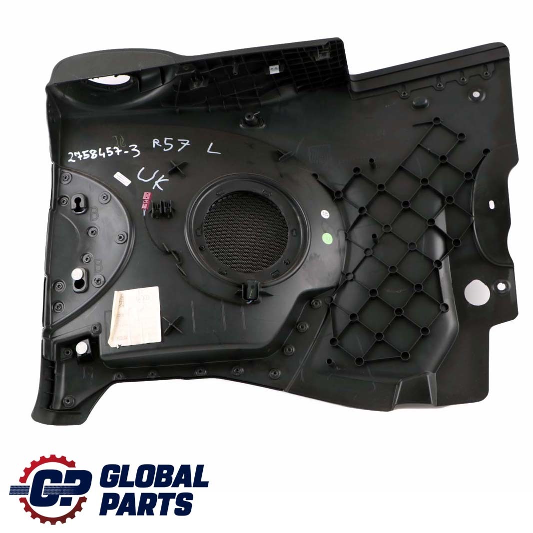 Mini Cooper R57 Cabrio  Rear Lateral Trim Speaker Cover Panel Left N/S Black