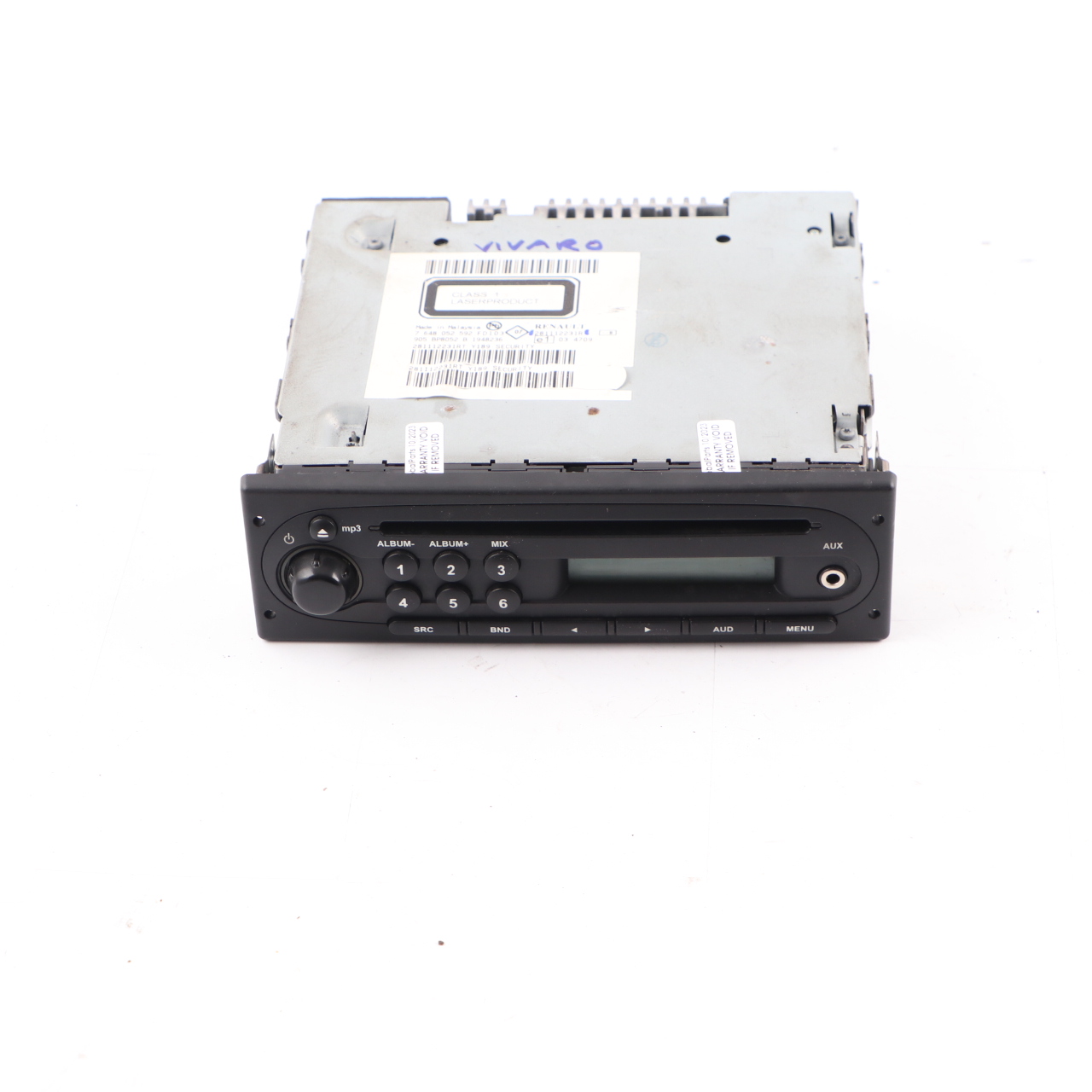 Radio CD Player Renault Trafic Vauxhall Vivaro Head Unit MP3 281112231R