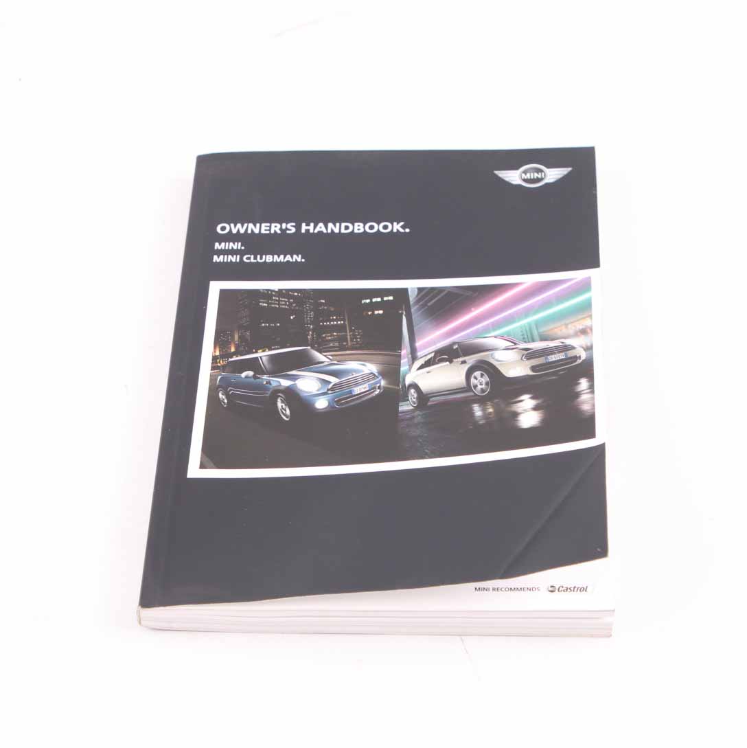 Mini R55 R56 Owner's Handbook Cooper Clubman Instruction Manual Book 2918932