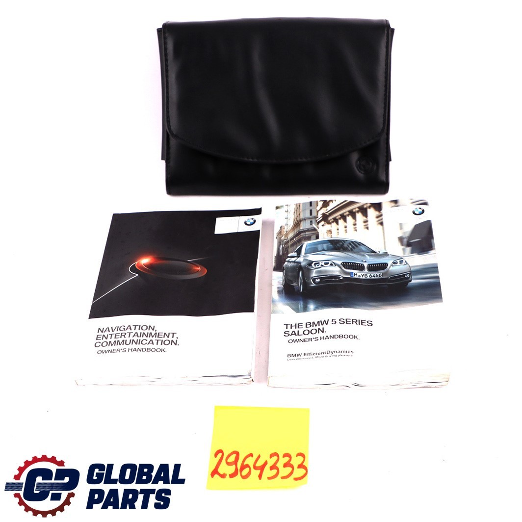 BMW 5 Series F10 Owner's Handbook Pouch Case Wallet Cover Set 2964333