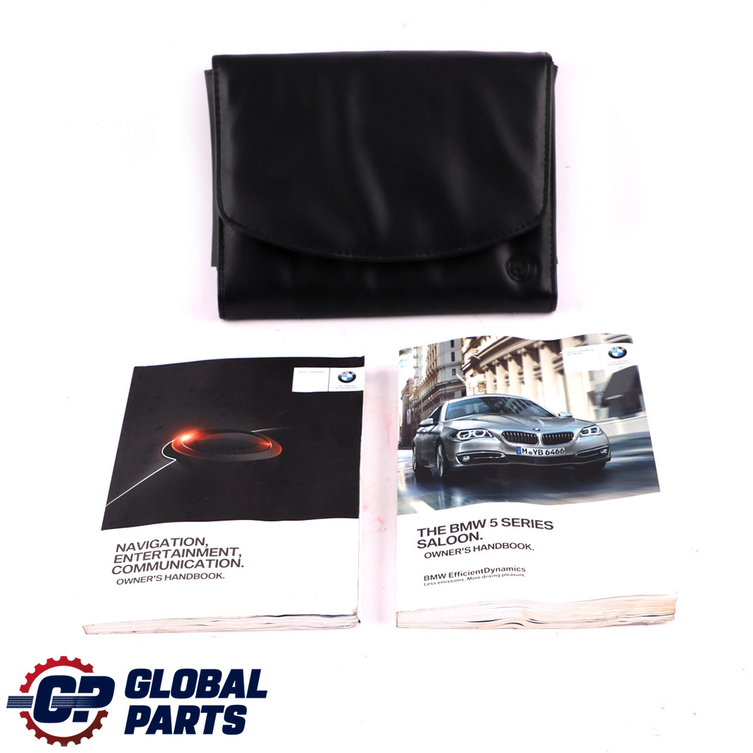 BMW 5 Series F10 Owner's Handbook Pouch Case Wallet Cover Set 2964333