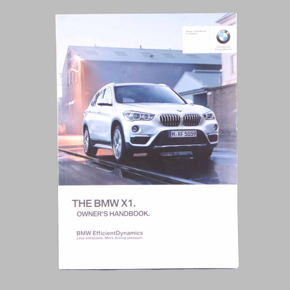 BMW X1 F48 Owner's Handbook Booklet Instructions Book 2973998