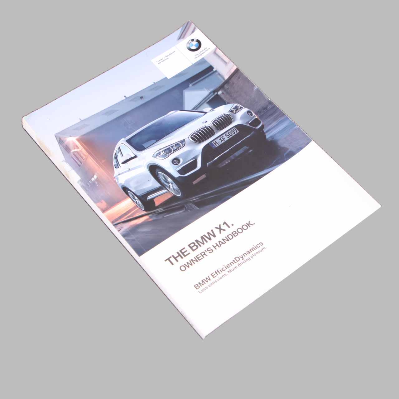 BMW X1 F48 Owner's Handbook Booklet Instructions Book 2973998