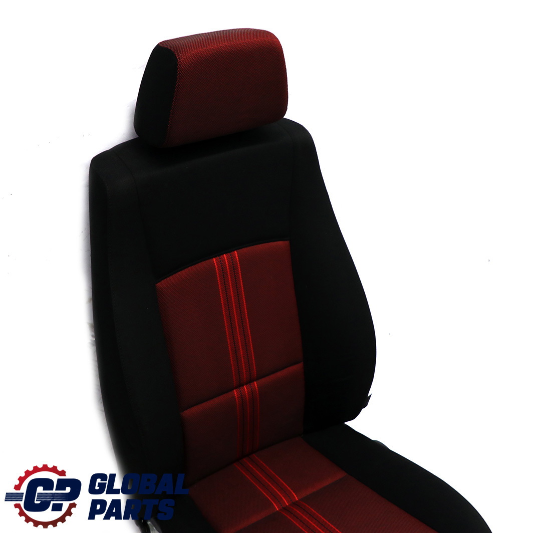 BMW X1 E84 Front Left N/S Seat Cloth Fabric Anthracite Median Vermilion Rot Red