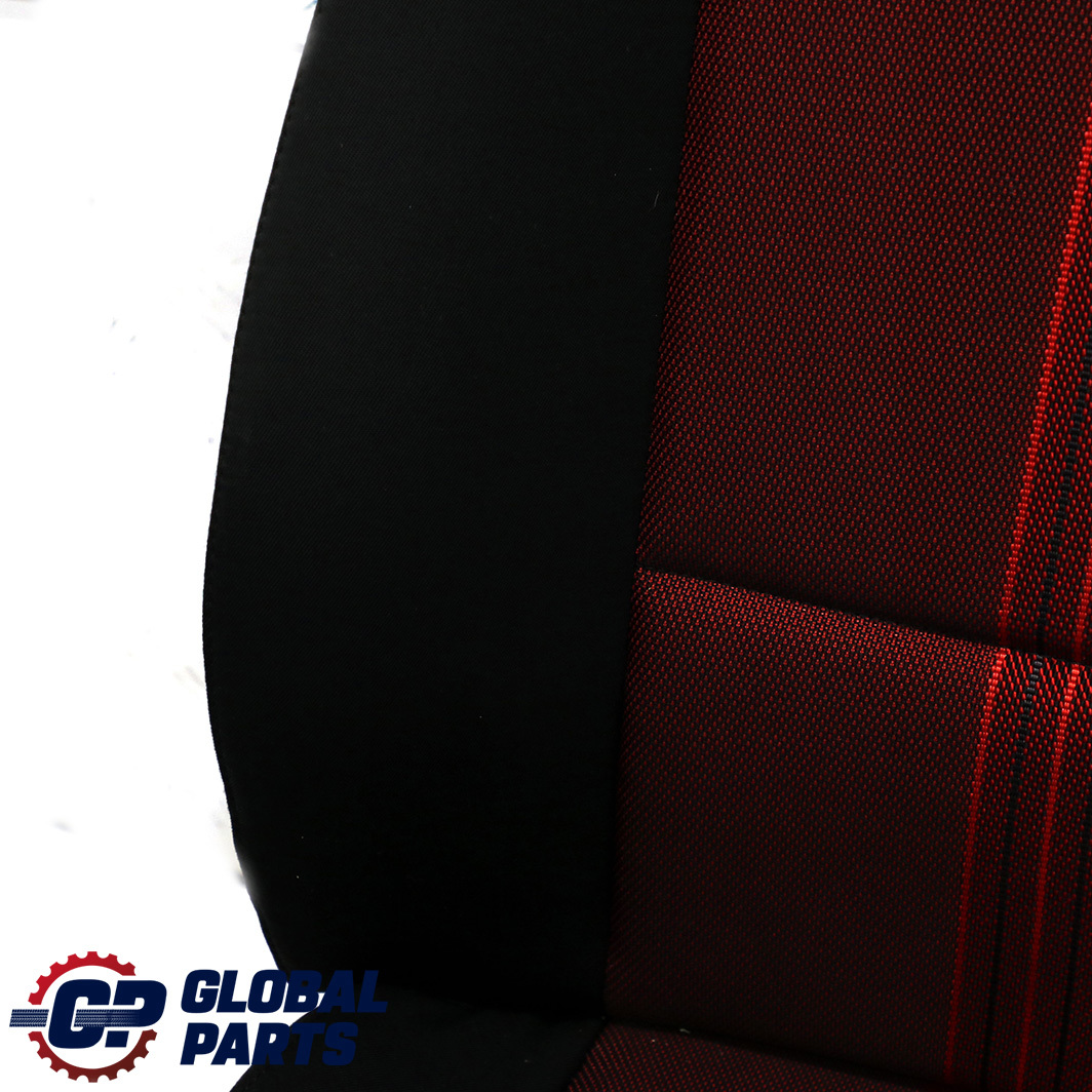 BMW X1 E84 Front Left N/S Seat Cloth Fabric Anthracite Median Vermilion Rot Red