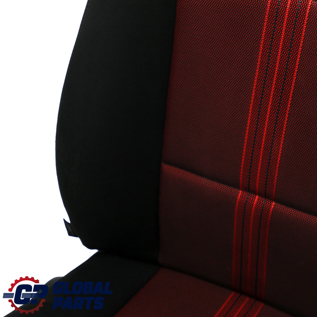 BMW X1 E84 Front Right Seat Cloth Fabric Anthracite Median Vermilion Rot Red