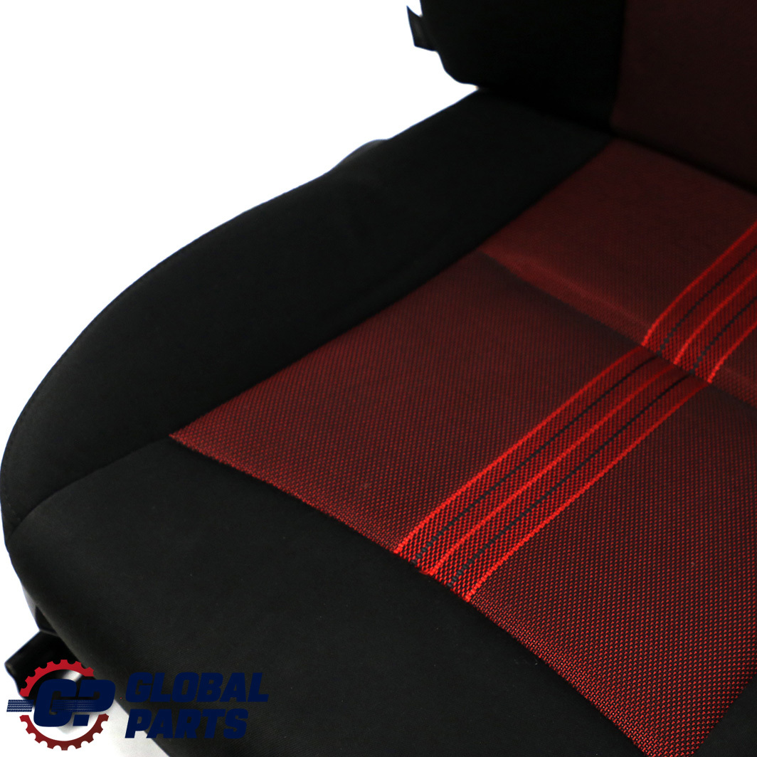 BMW X1 E84 Front Right Seat Cloth Fabric Anthracite Median Vermilion Rot Red