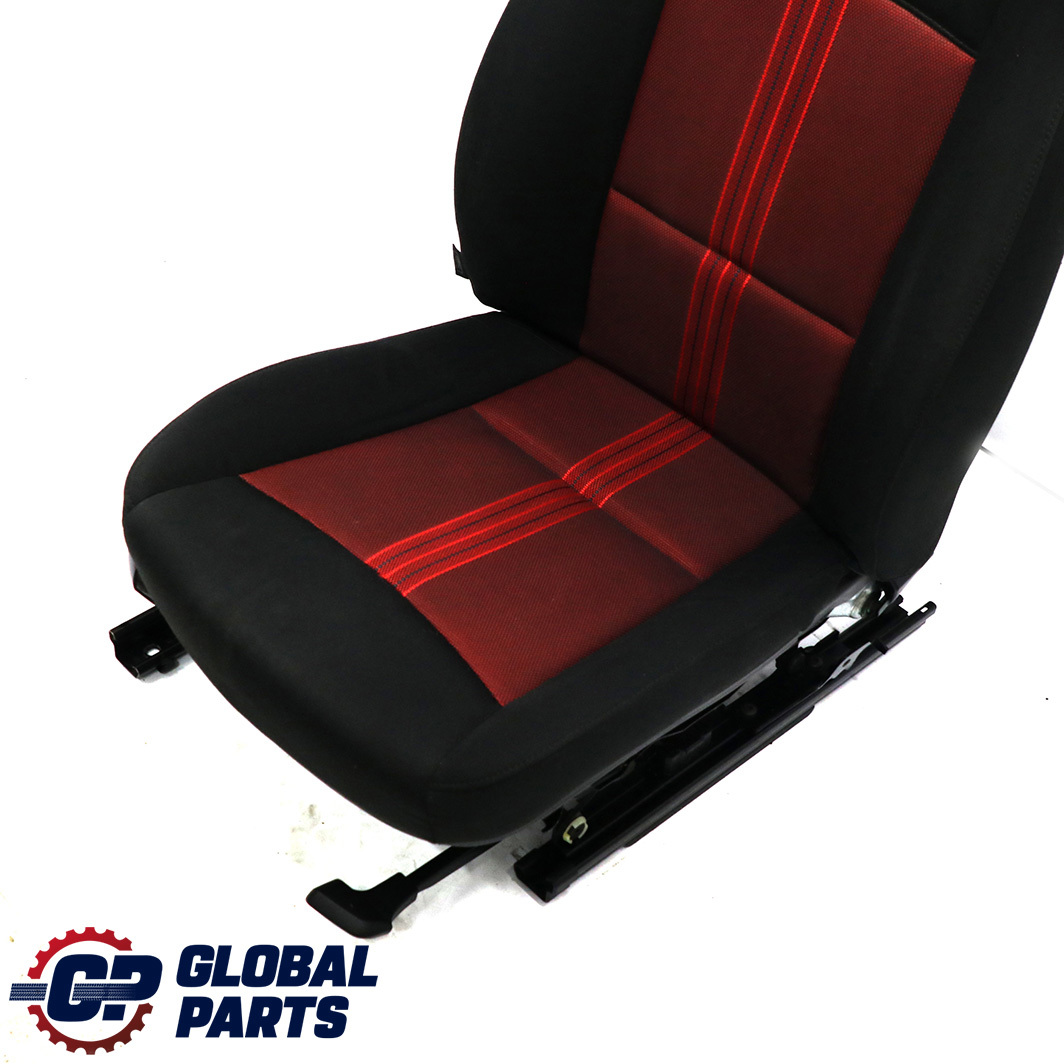 BMW X1 E84 Front Right Seat Cloth Fabric Anthracite Median Vermilion Rot Red