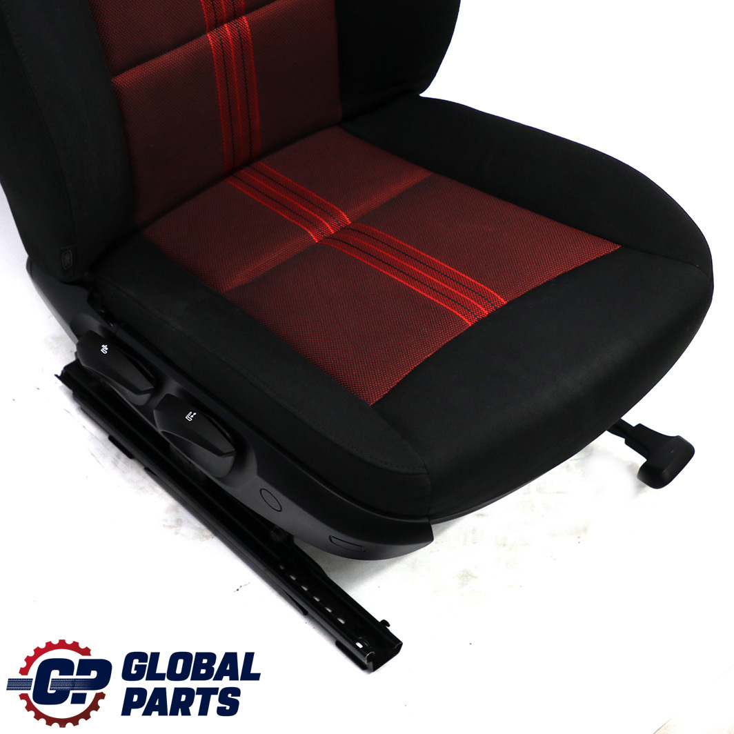 BMW X1 E84 Front Right Seat Cloth Fabric Anthracite Median Vermilion Rot Red