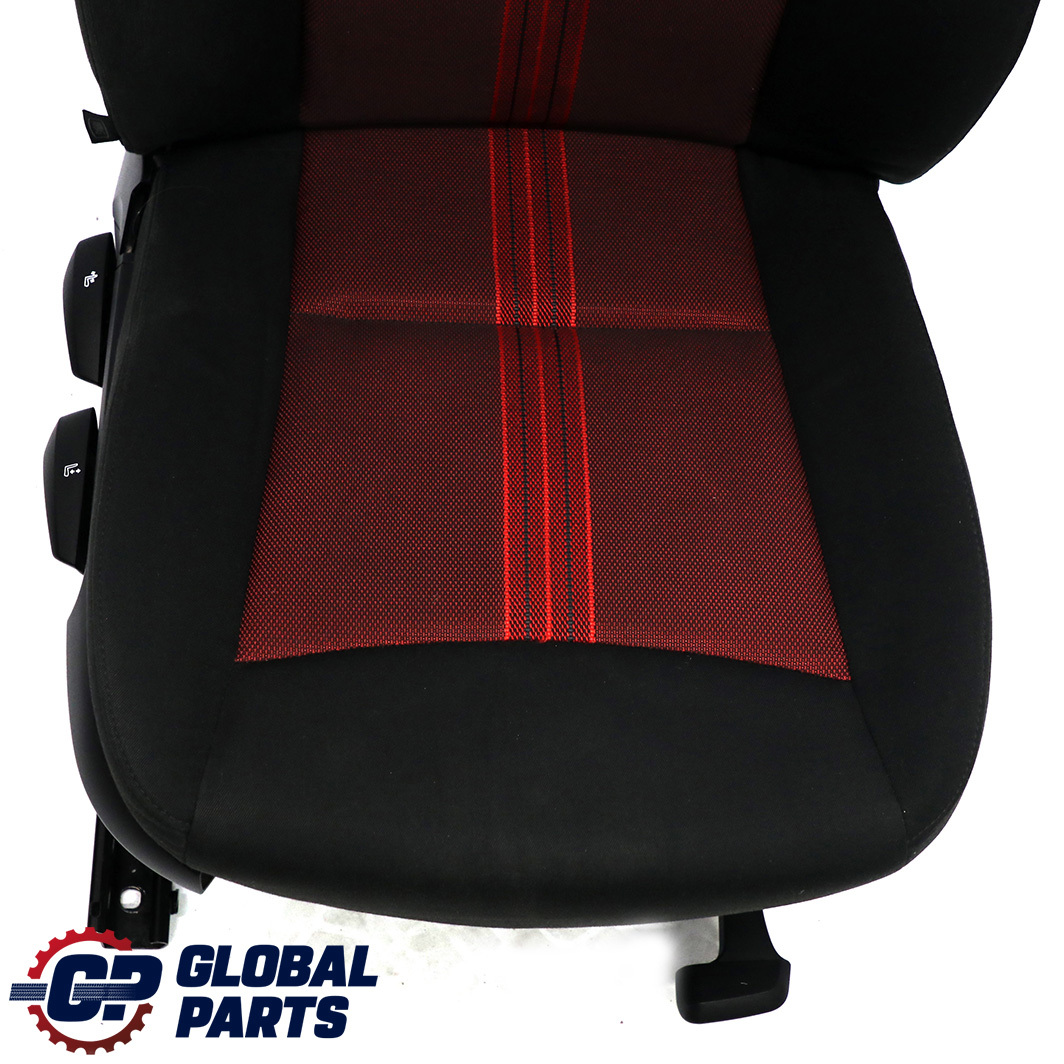 BMW X1 E84 Front Right Seat Cloth Fabric Anthracite Median Vermilion Rot Red