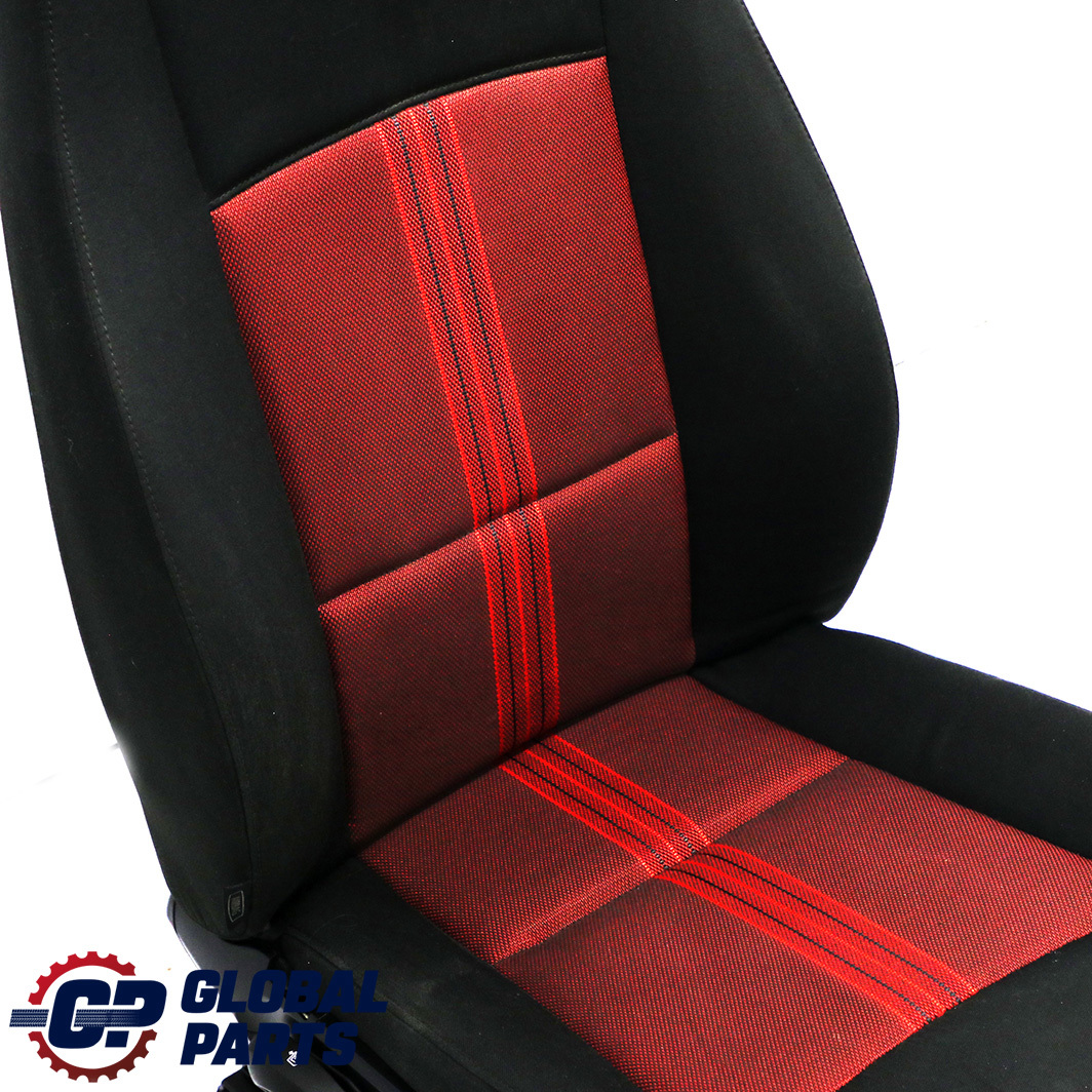 BMW X1 E84 Front Right Seat Cloth Fabric Anthracite Median Vermilion Rot Red