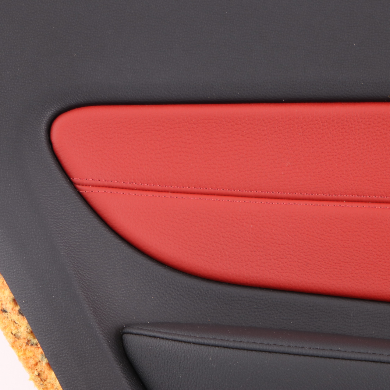 BMW E82 Lateral Trim Panel Rear Left N/S Leather Boston Coral Red 2997487