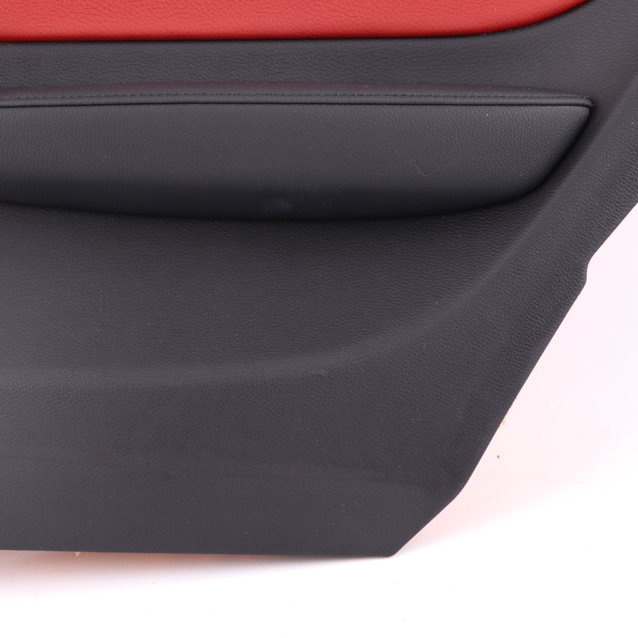 BMW E82 Lateral Trim Panel Rear Right O/S Leather Boston Coral Red 2997488