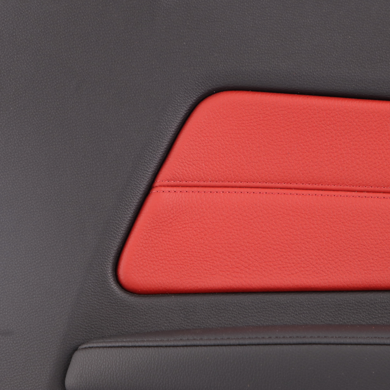 BMW E82 Lateral Trim Panel Rear Right O/S Leather Boston Coral Red 2997488