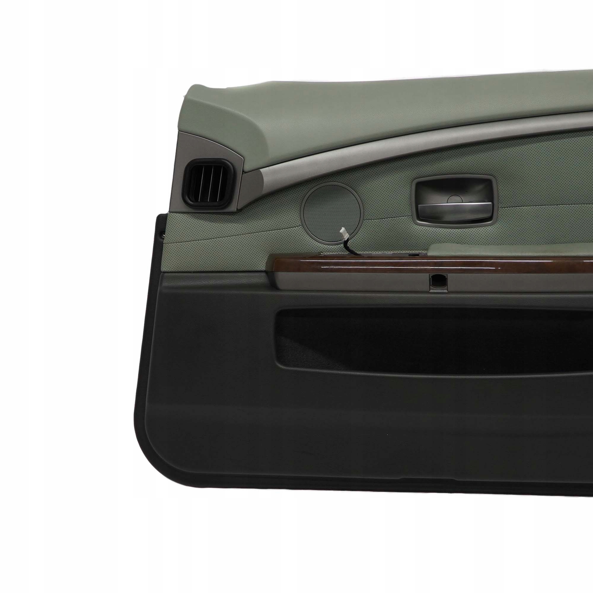 BMW 7 Series E65 E66 Front Right O/S Door Card Leather Nasca Green Lining Trim