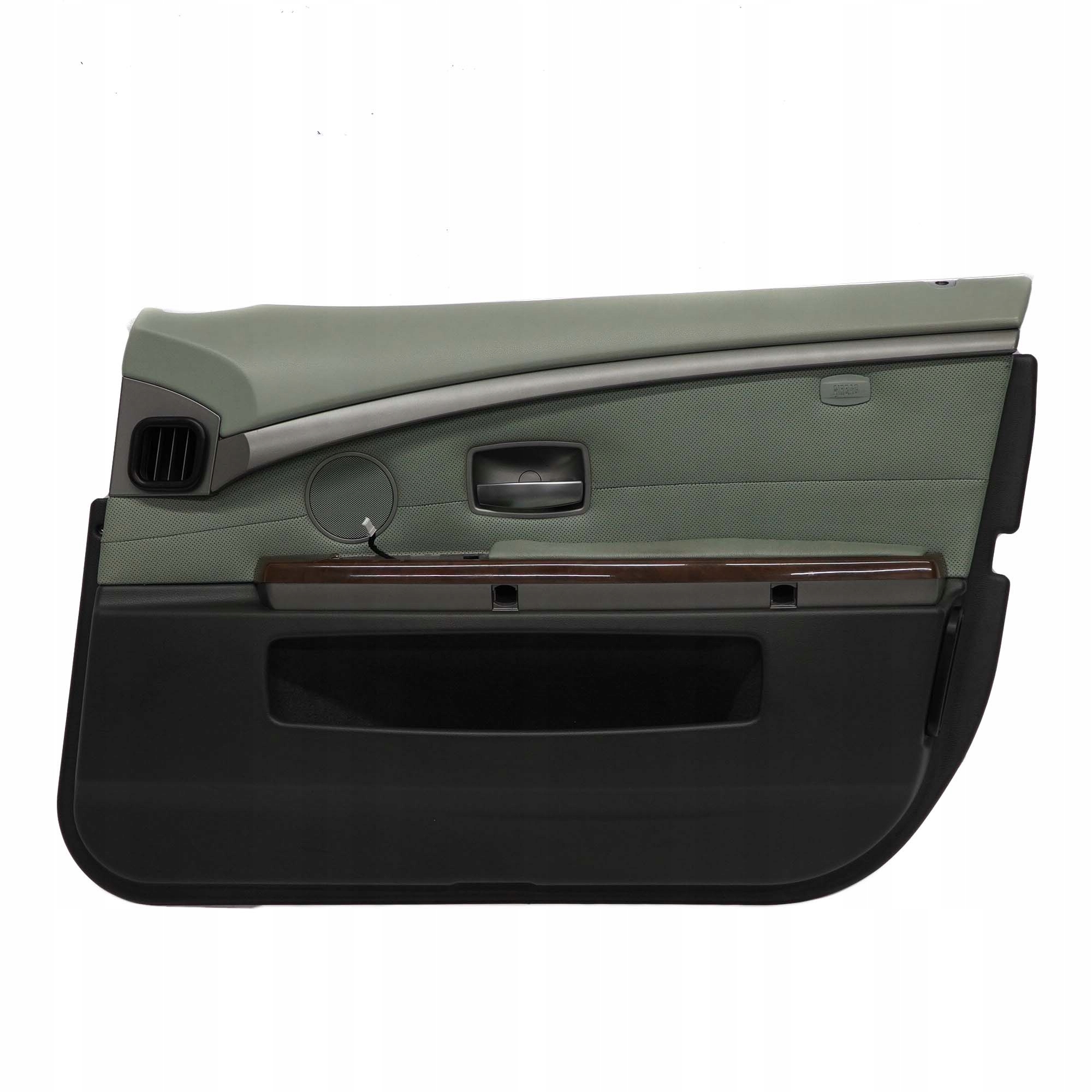 BMW 7 Series E65 E66 Front Right O/S Door Card Leather Nasca Green Lining Trim