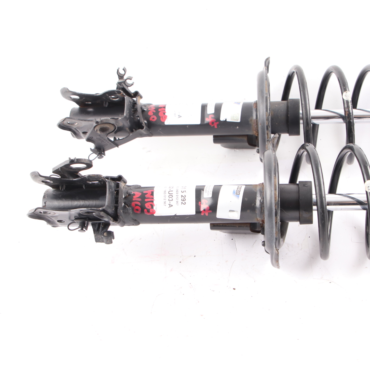 Mercedes W169 Spring Strut Sachs Rear Left Right Shock Absorber Set 315 292