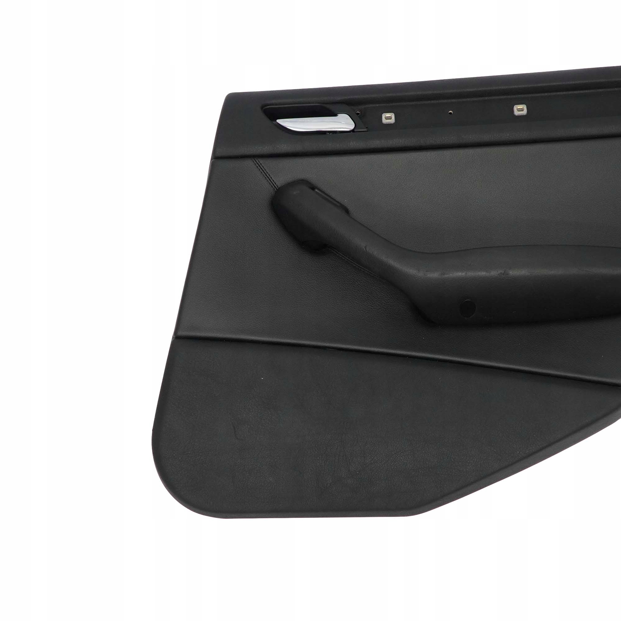 BMW 3 E46 Saloon Rear Right O/S Trim Panel Door Card Leather Montana Black