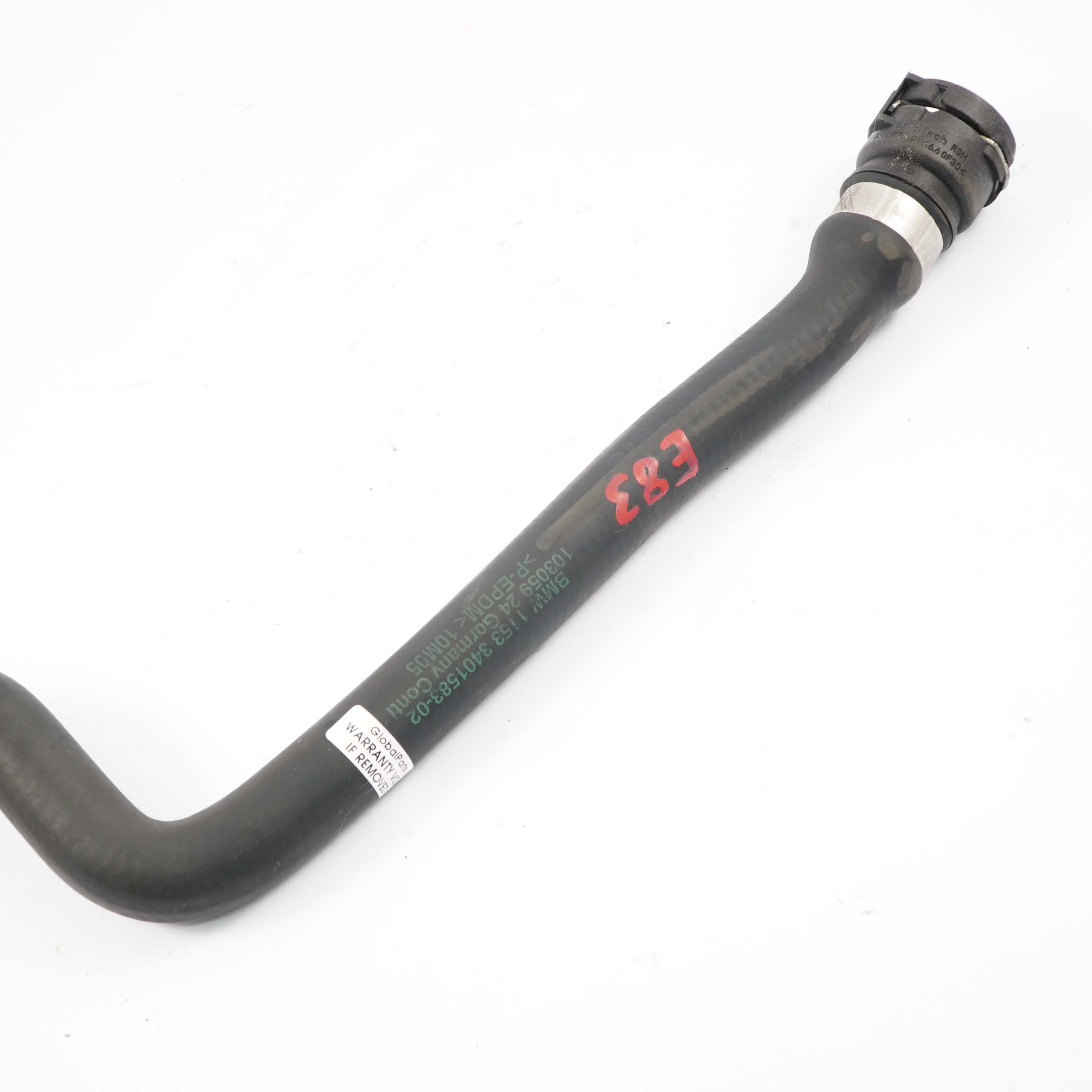 Coolant Hose BMW X3 E83 3.0d M57N2 Water Cooling Pipe Radiator 3401583