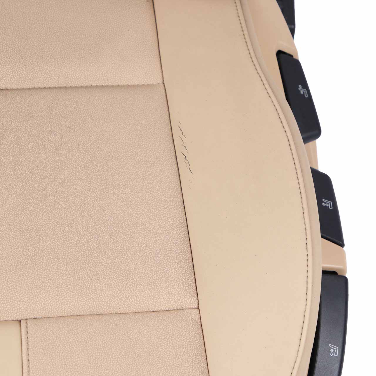 Front Seat BMW X3 E83 Sand-Beige Imitation Leather Left N/S Sensatec