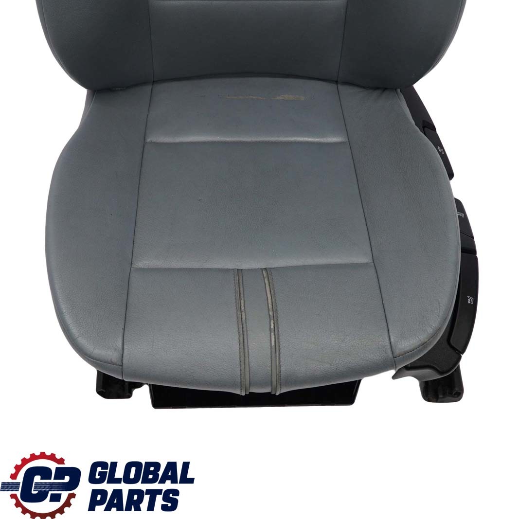 BMW X3 Series E83 Leather Ambiente Grey Blue Grau Leather Front Left N/S Seat