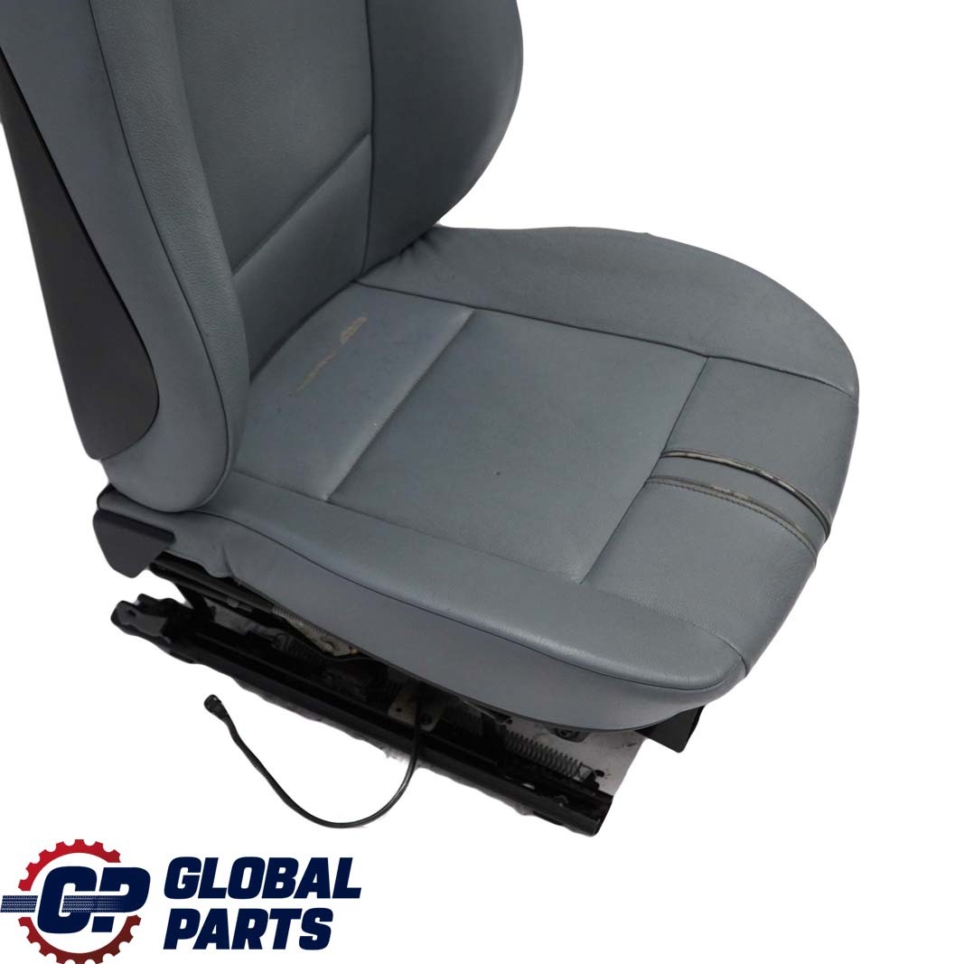 BMW X3 Series E83 Leather Ambiente Grey Blue Grau Leather Front Left N/S Seat