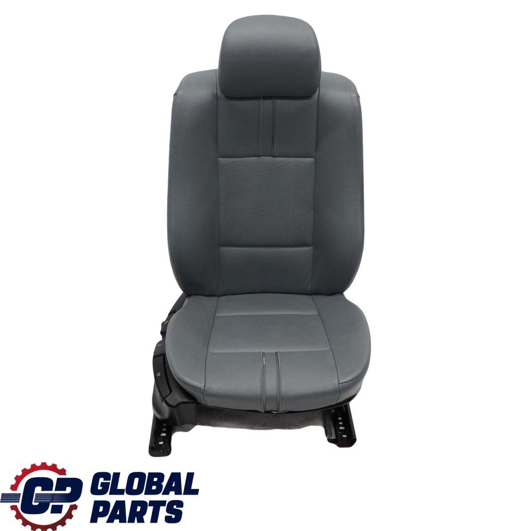 BMW X3 Series E83 Leather Ambiente Grey Blue Grau Leather Front Right O/S Seat